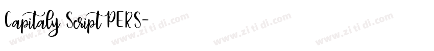 Capitaly Script PERS字体转换